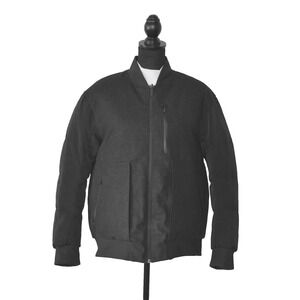 C0 Auth LULULEMON Black Reversible Roam Far Wool & Nylon Down Jacket Sz 12 $348